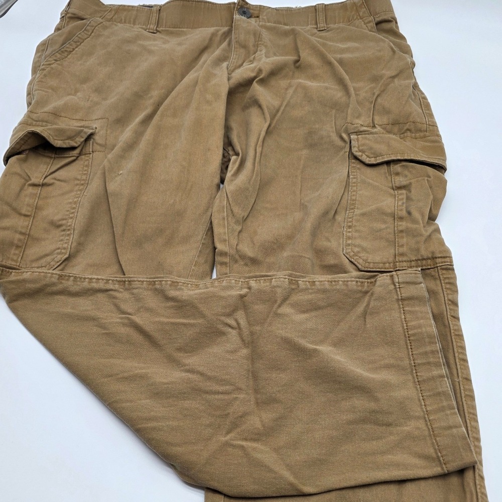 Utility Cargo Pants Mens 38x30 Tan Motion Stretch Regular Straight Leg Work